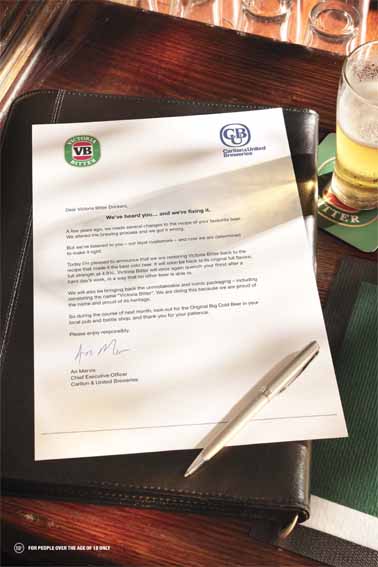 Victoria Bitter Apology Letter - Full Page Advertisement.jpg