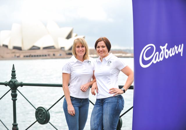 Sally Pearson and Anna Meares - Ambassadors for Cadbury