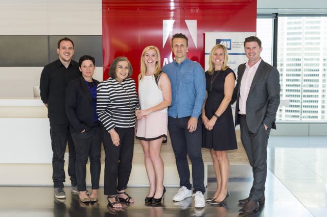 L-R Nic Hodges, Sarah Keith, Heather Leembruggen, Danni Hudson, Justin Graham, Paula Parkes and Cameron Swann.jpg