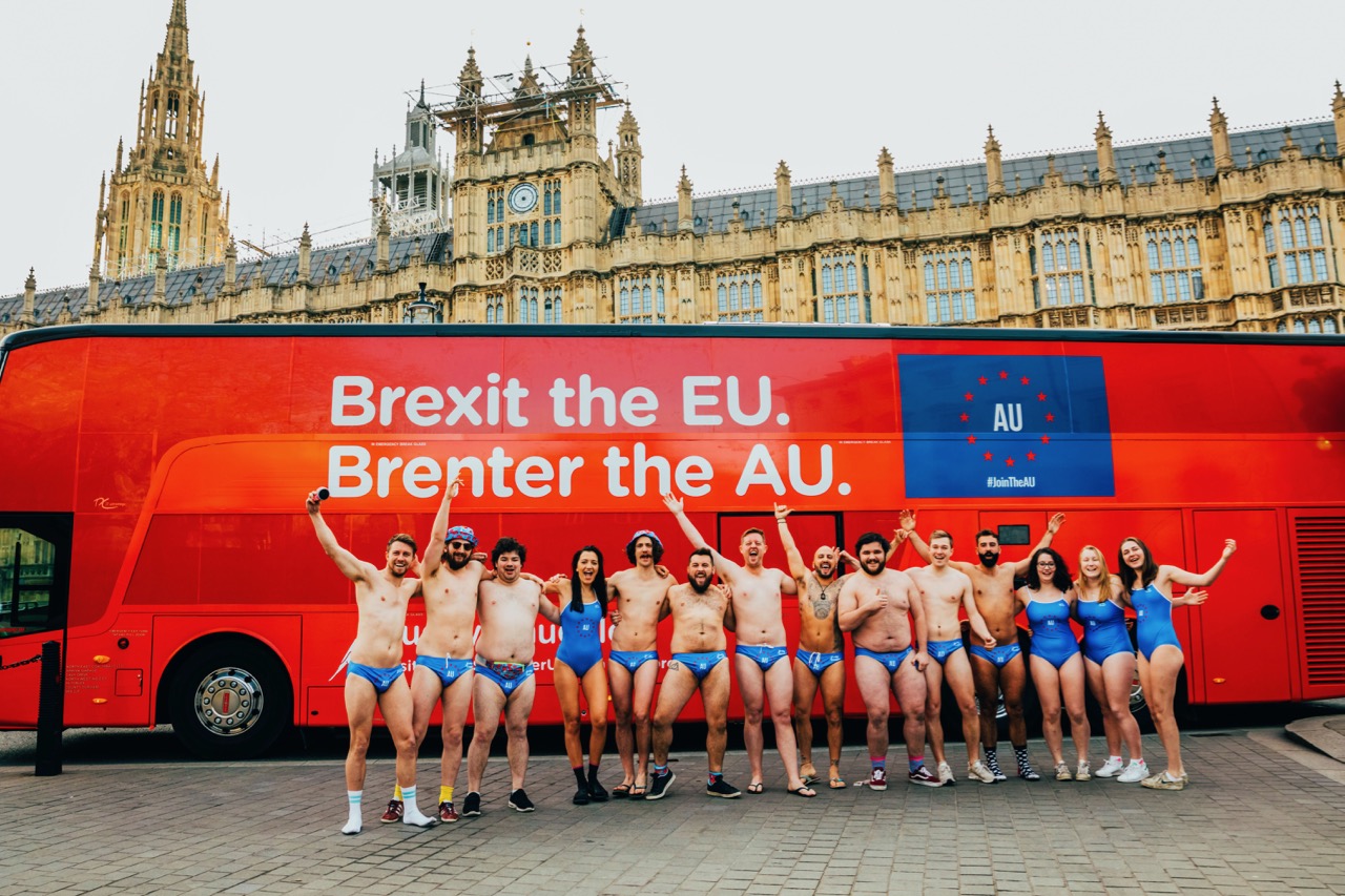 Amid Brexit chaos Budgy Smuggler calls on the UK to leave the EU and #JoinTheAU in new campaign via via Clemenger BBDO, Melbourne