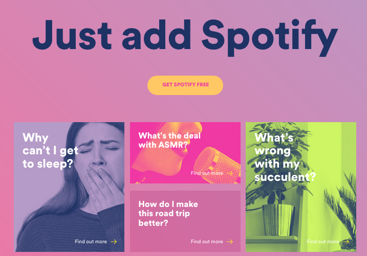 Spotify launches new ‘Just Add Spotify’ digital hub to hack adult-life problems via Eleven
