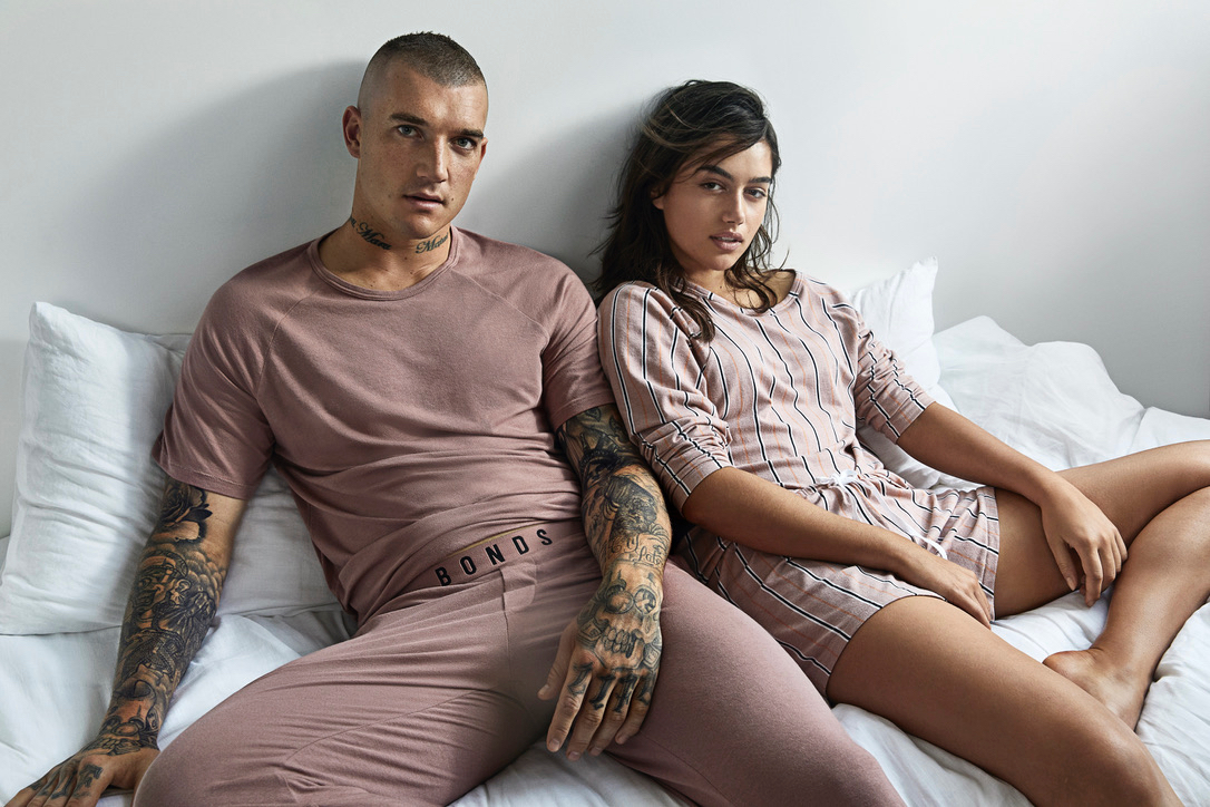 Bonds unveils ‘Comfy Livin’ sleep campaign with Dustin Martin + Maia Cotton via The ARC Factory