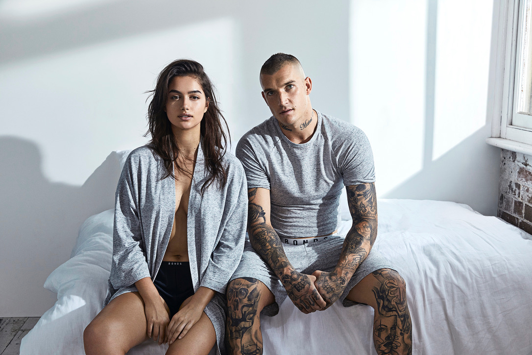 Bonds unveils ‘Comfy Livin’ sleep campaign with Dustin Martin + Maia Cotton via The ARC Factory