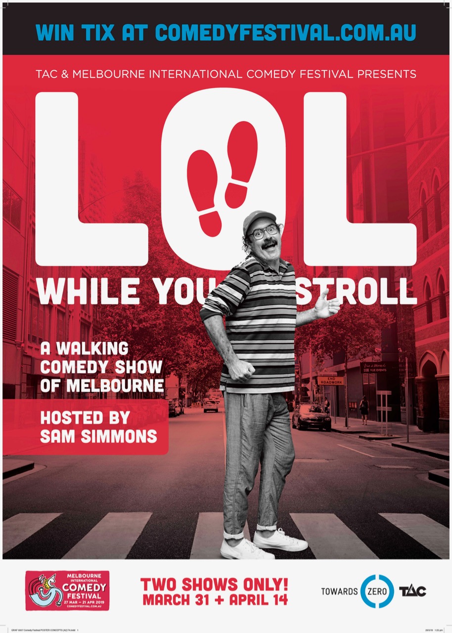 TAC calls for pedestrians to ditch distractions with launch of Walking Comedy Show via Graffiti