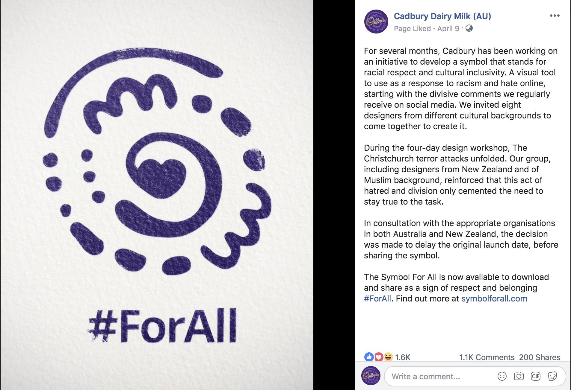 Cadbury takes stand against racism with Symbol For All in new initiative via Ogilvy Melbourne