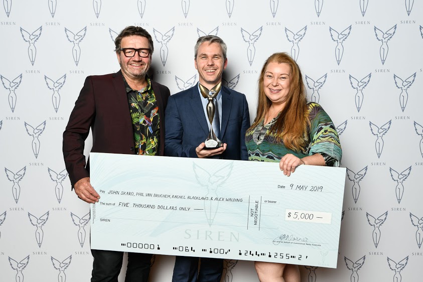 Clemenger BBDO Sydney’s Dry July ads named best radio campaign at the annual 2019 Siren Awards