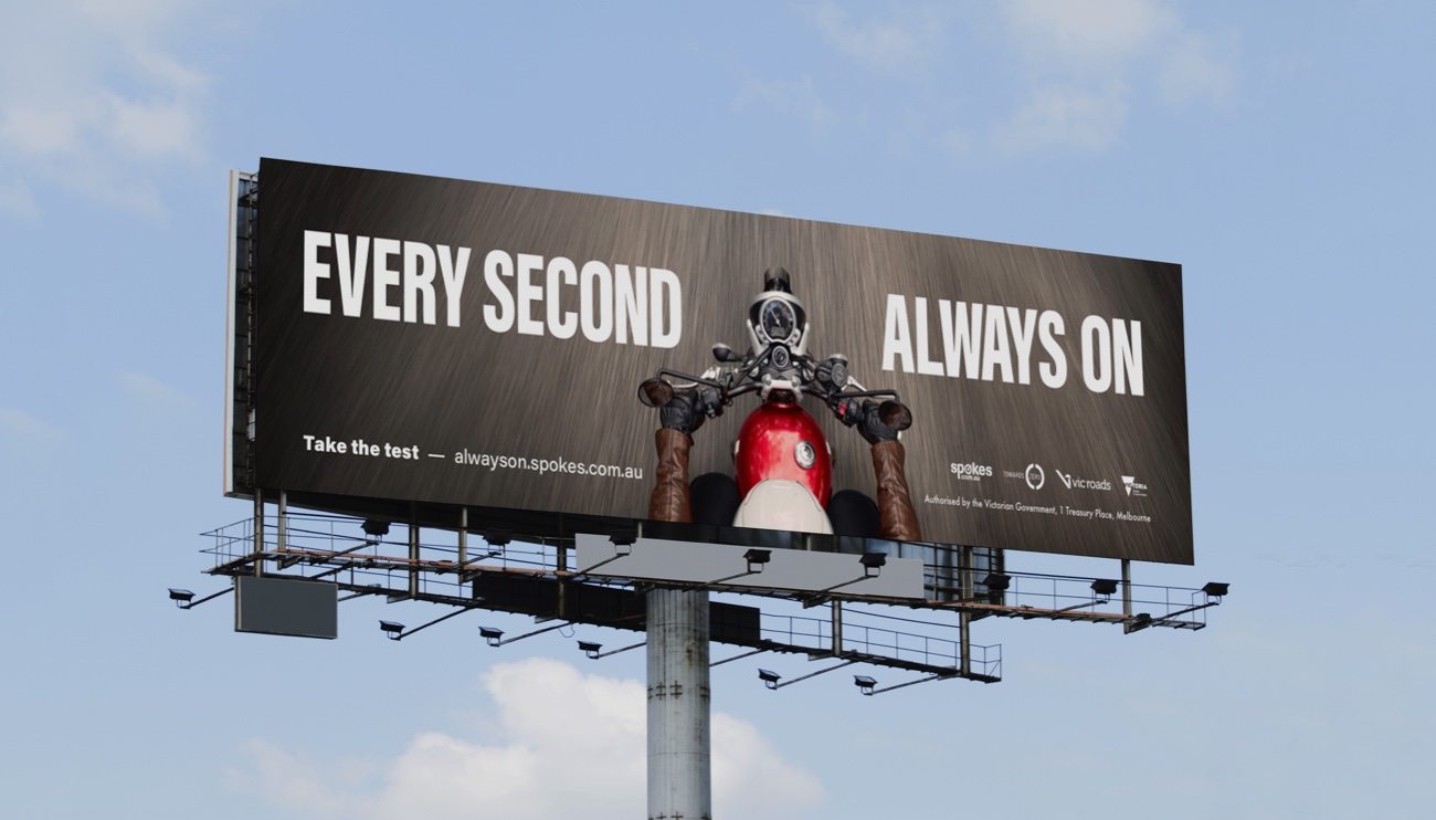 VicRoads launches ‘Every Second. Always On’ motorcycle safety campaign via Hardhat