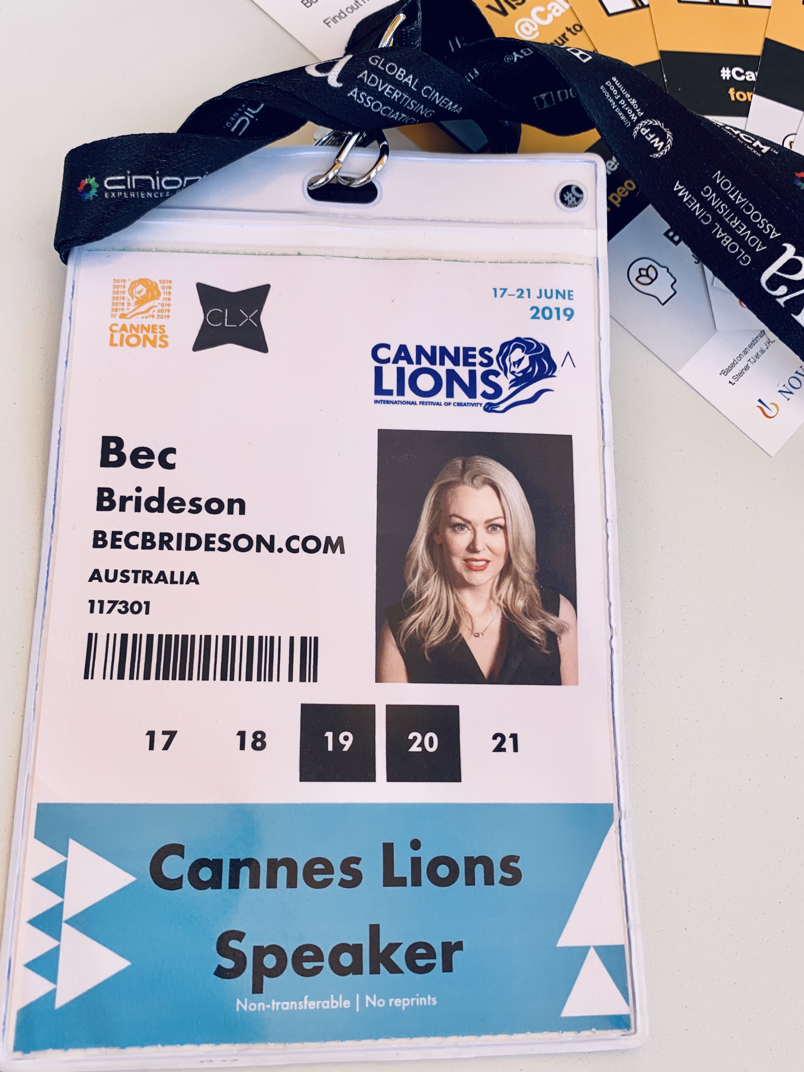 Bec Brideson’s Cannes Diary #1