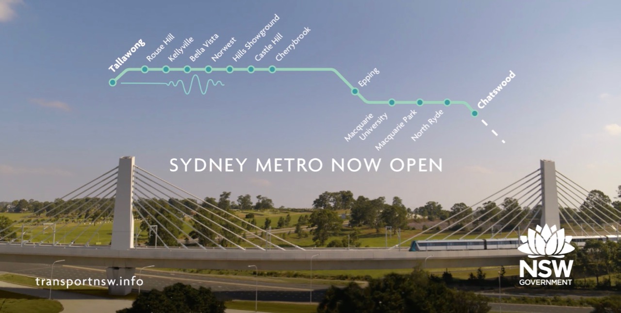 Transport for NSW celebrates launch of new Sydney Metro with new campaign via BMF Sydney