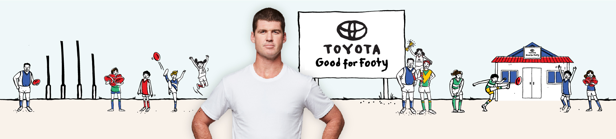 Toyota + AFL’s Jonathan Brown encourage fans to be ‘Good For Footy’ in new AFL campaign via Gemba