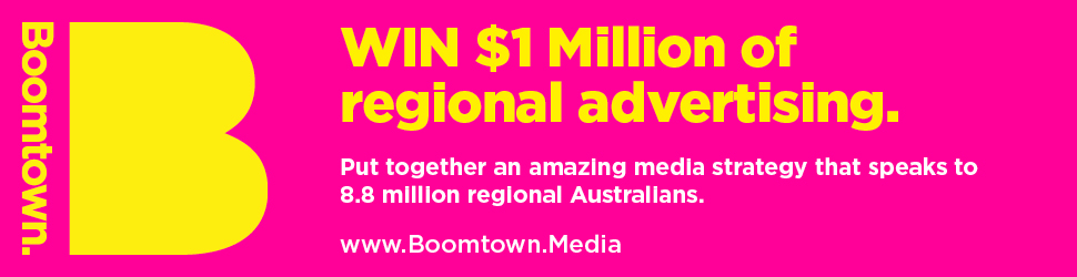 Boomtown to offer $1m in regional advertising to one winning agency or brand in Australia