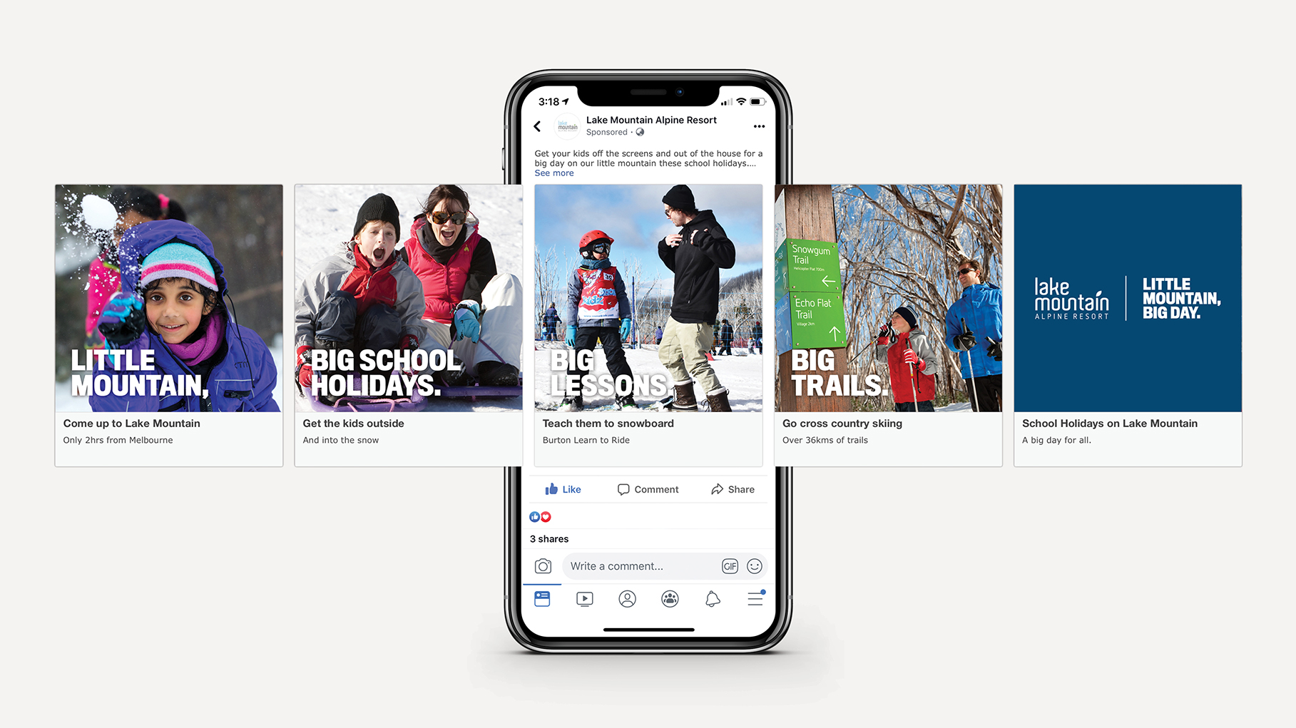 Lake Mountain Alpine Resort launches new ‘Little Mountain, Big Day’ brand work via The Reactor