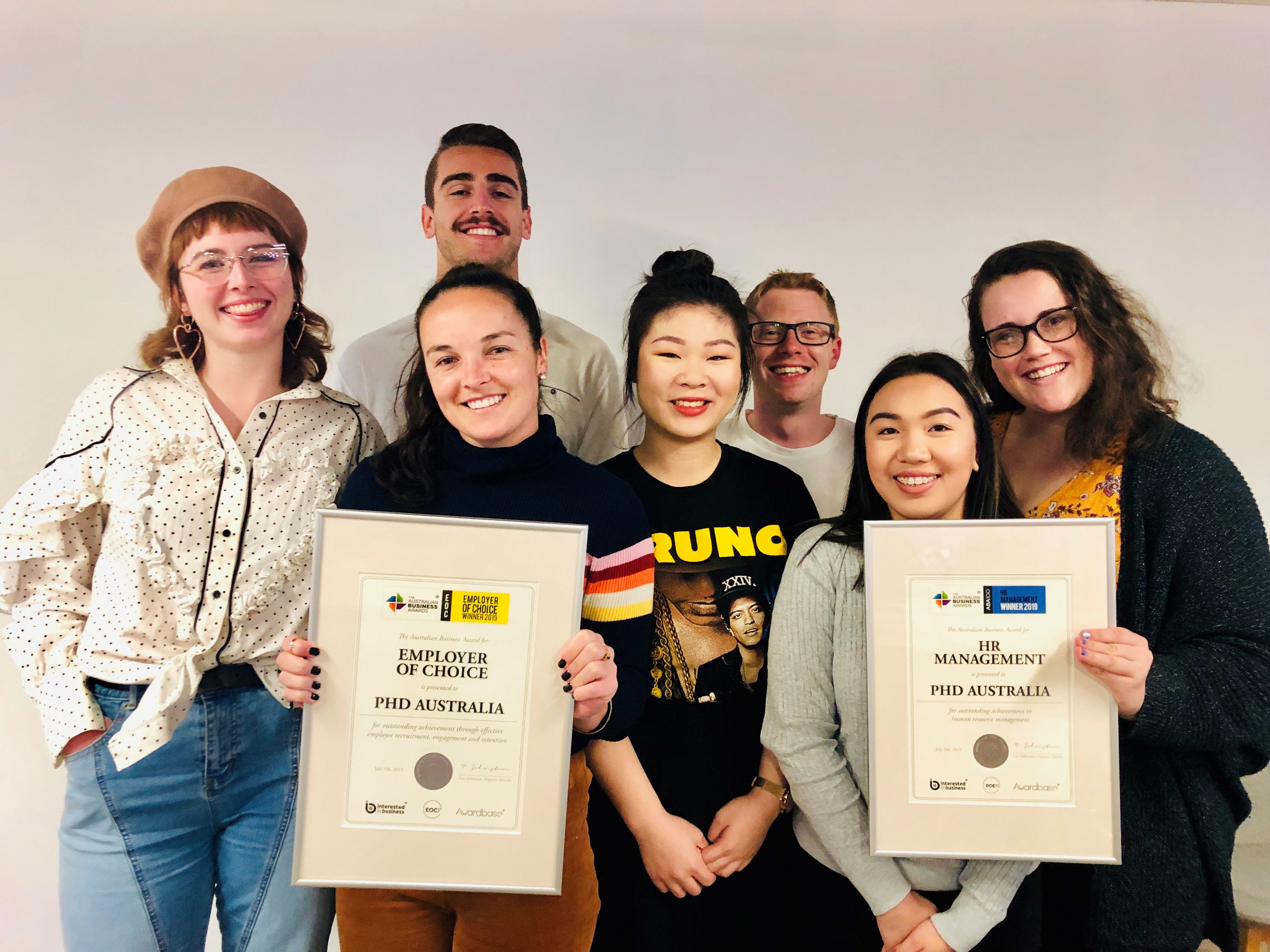PHD wins two at 2019 Australian Business Awards