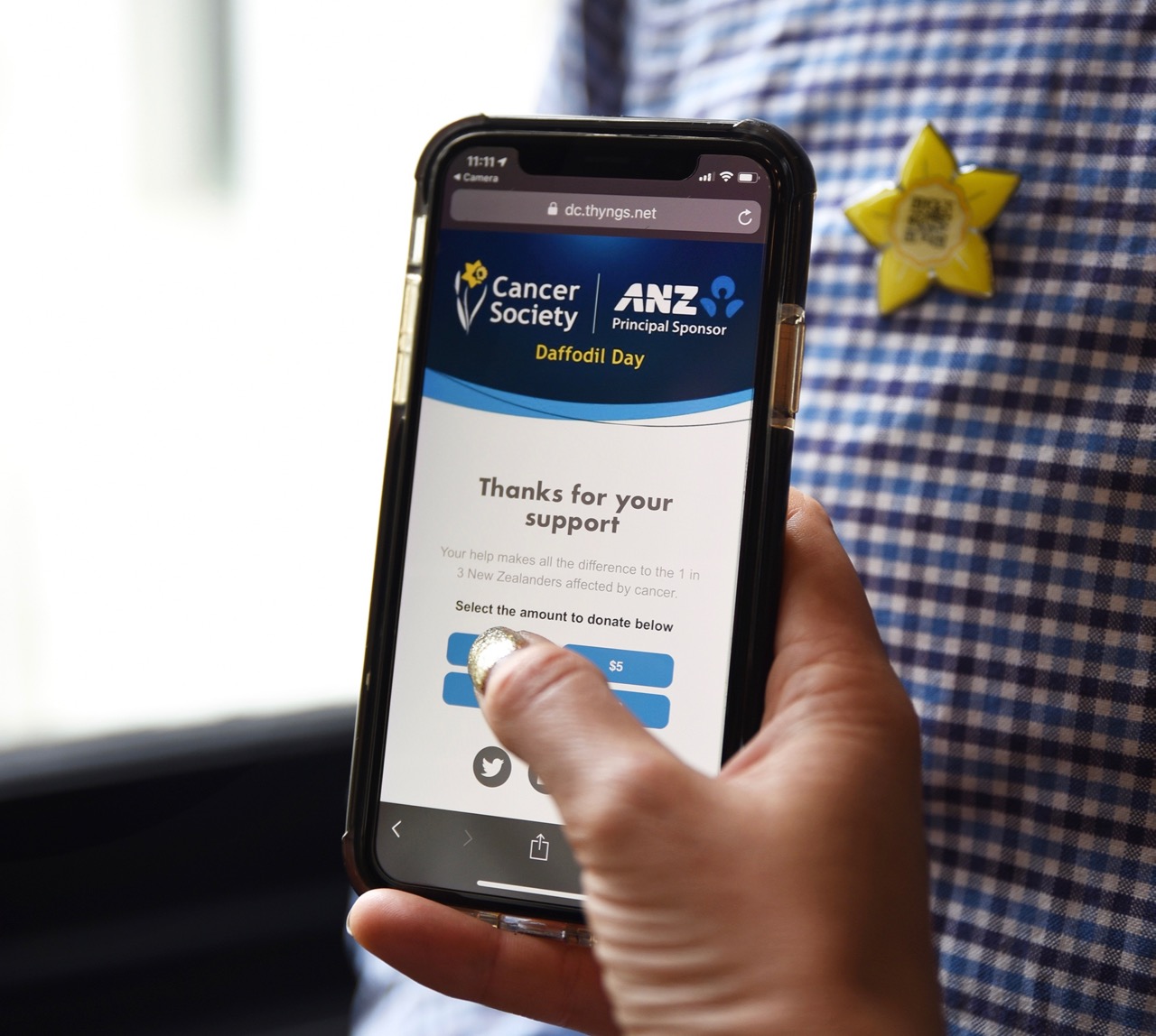 ANZ revolutionises donating for Cancer Society’s Daffodil Day with new innovation via TBWANZ