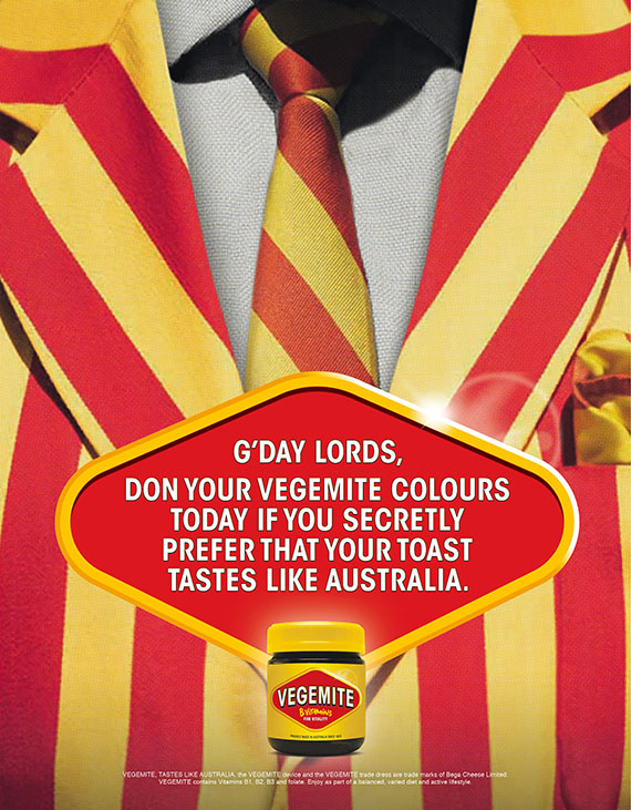 Vegemite bowls bouncer at Lord’s in continuing campaign against England’s Marmite