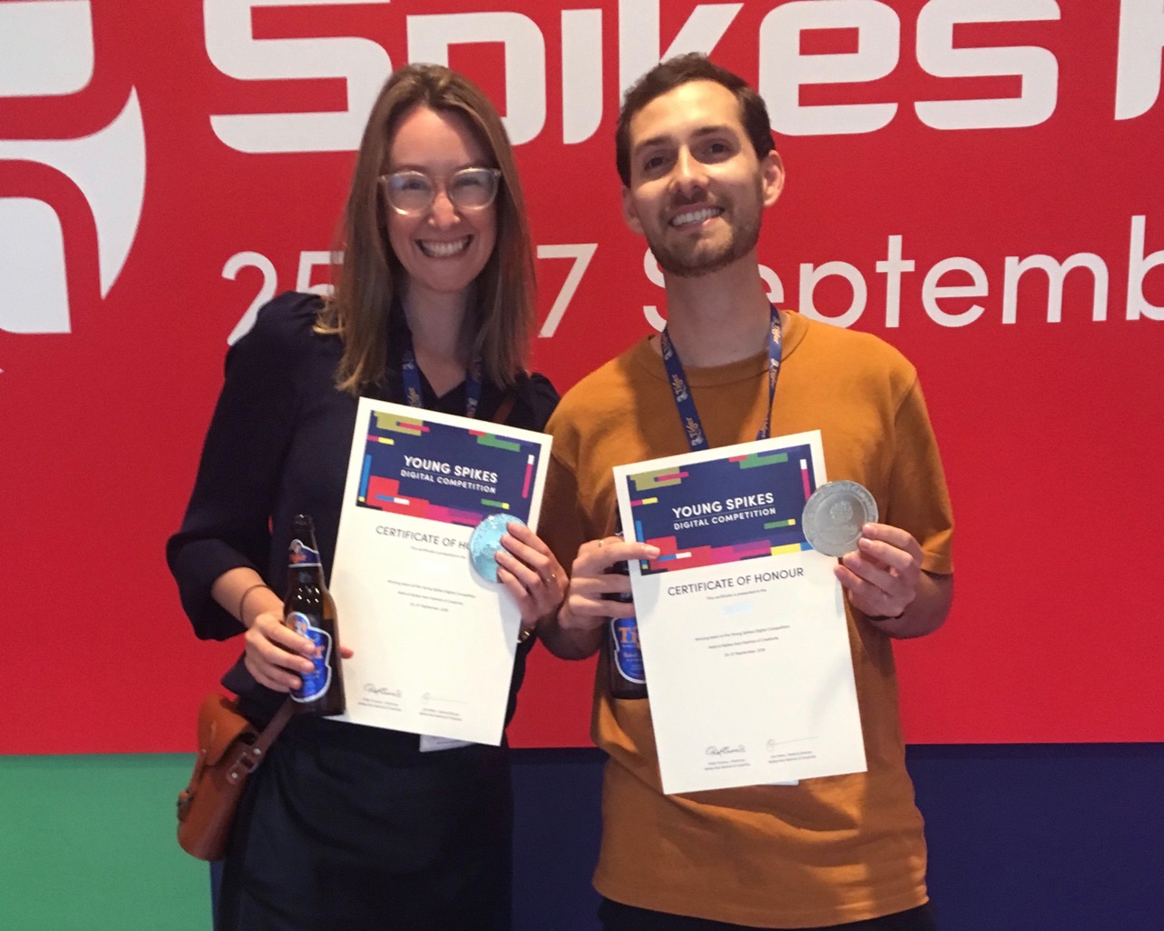 BWM Dentsu’s Rosie Double and Scott Pritchett score Silver in Young Spikes Digital competition