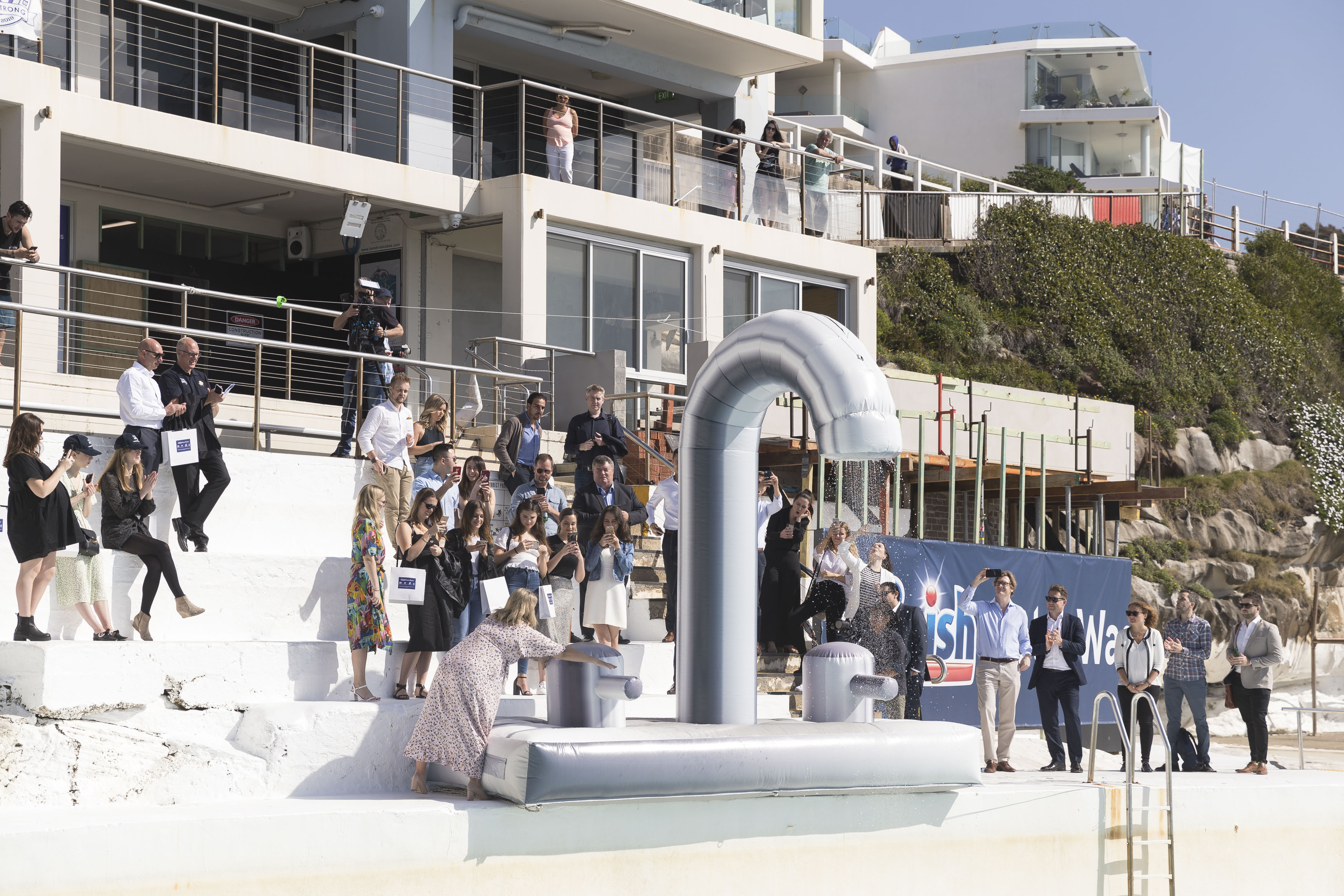 Finish revamps iconic Bondi Icebergs for new #FinishWaterWaste initative + campaign via DEC PR