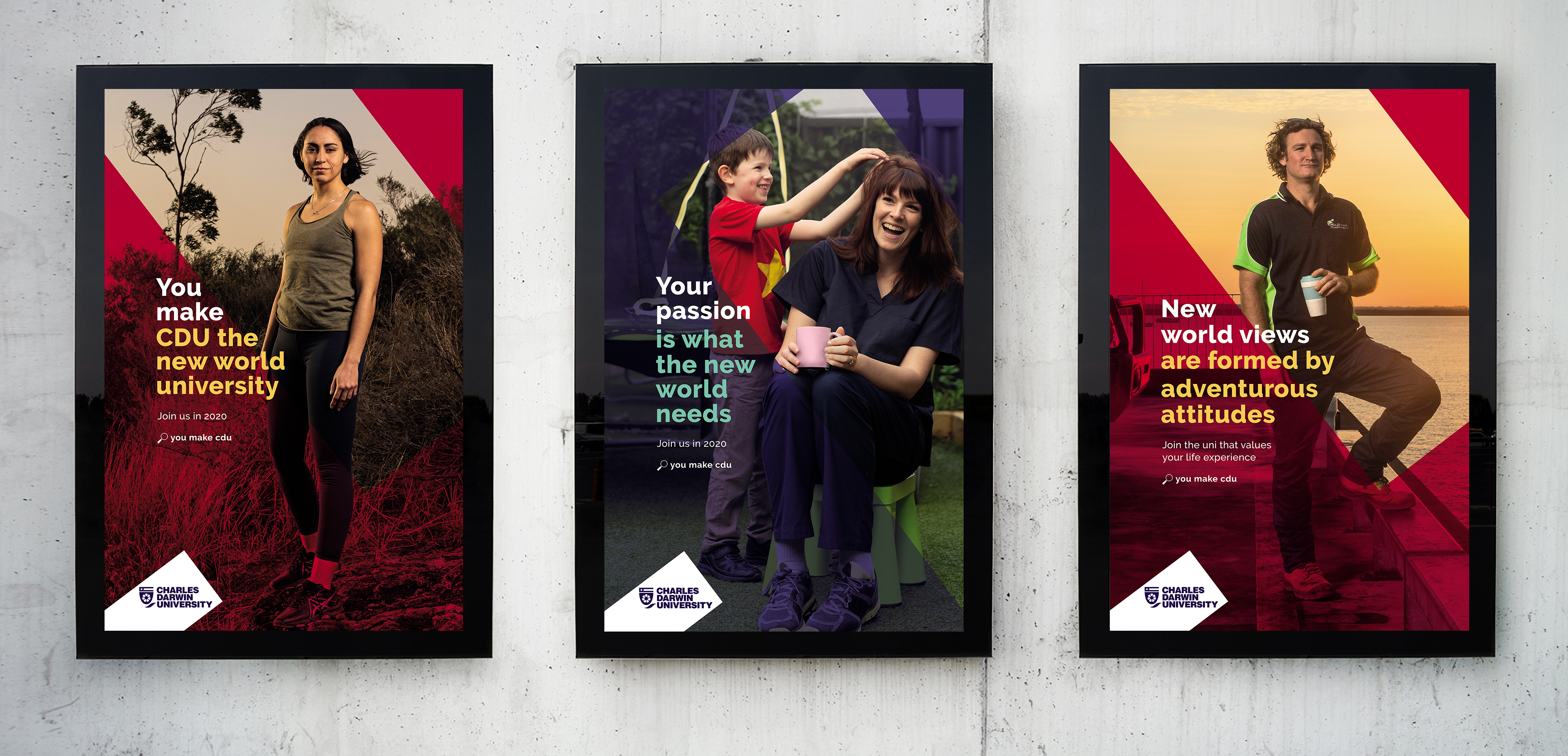 Charles Darwin University campaign
flips the script to make students the focus via The Royals