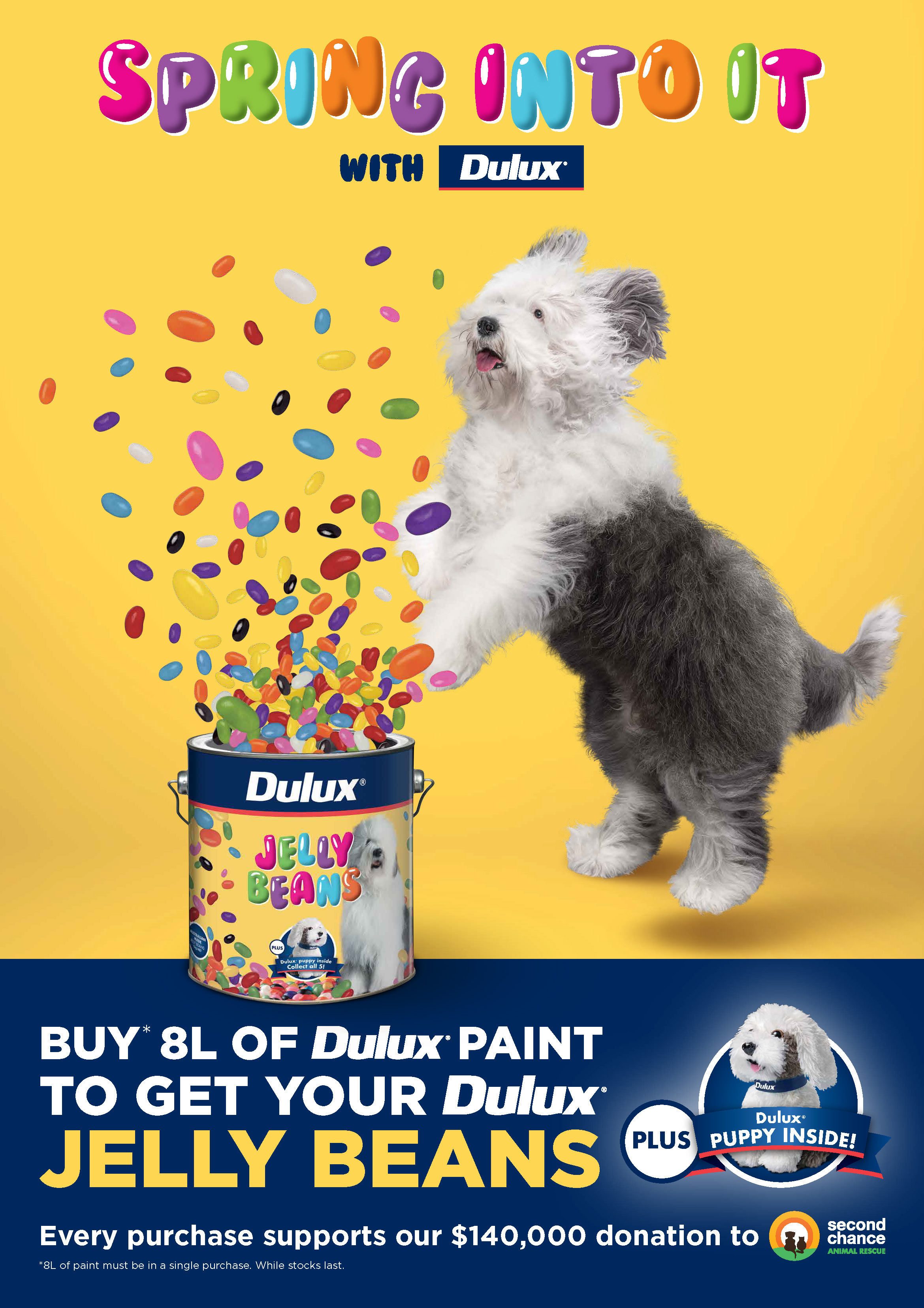 Dulux invites Australians to ‘Spring into it’ with new Dulux Jelly Beans campaign via Channel T