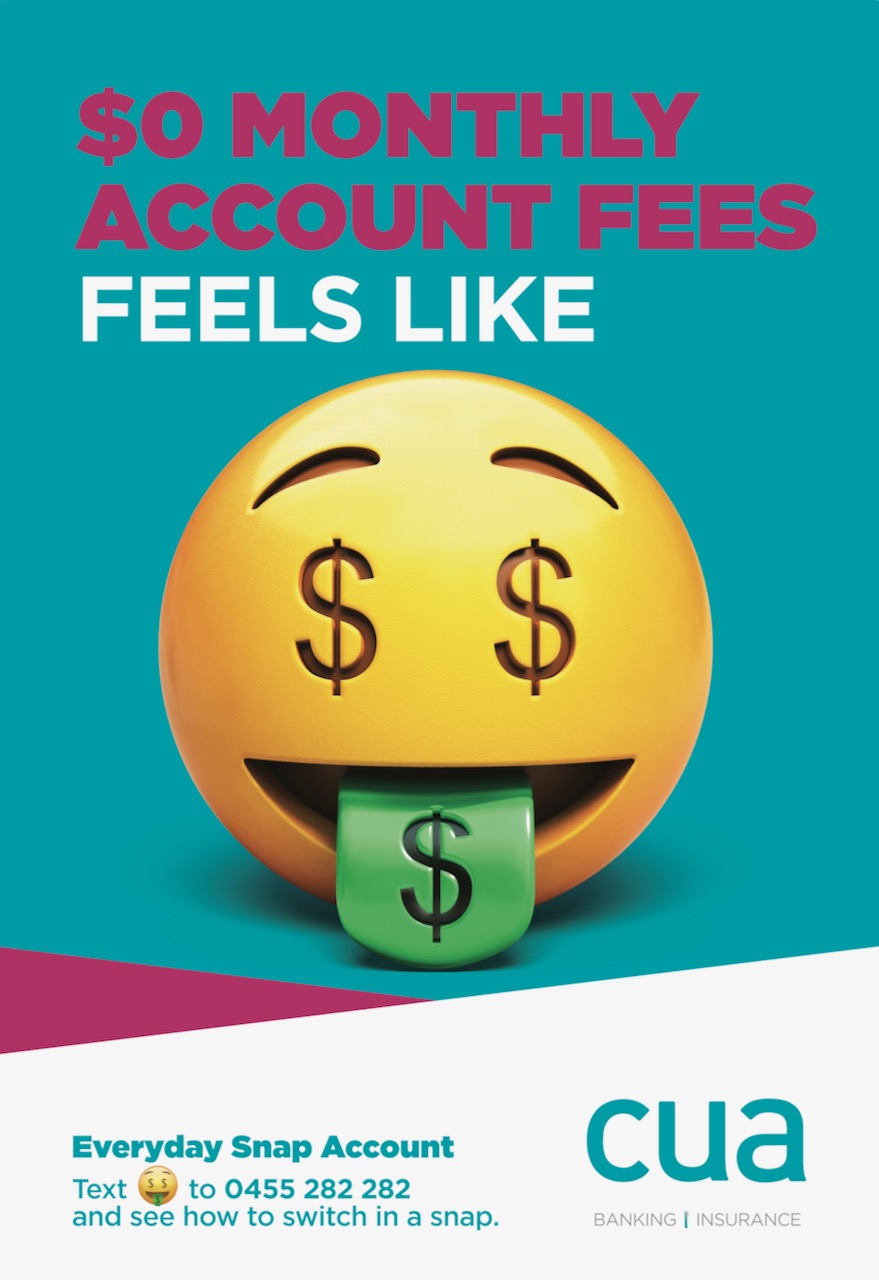 CUA leverages the money face emoji in new Snap account campaign via VMLY&R and Carat