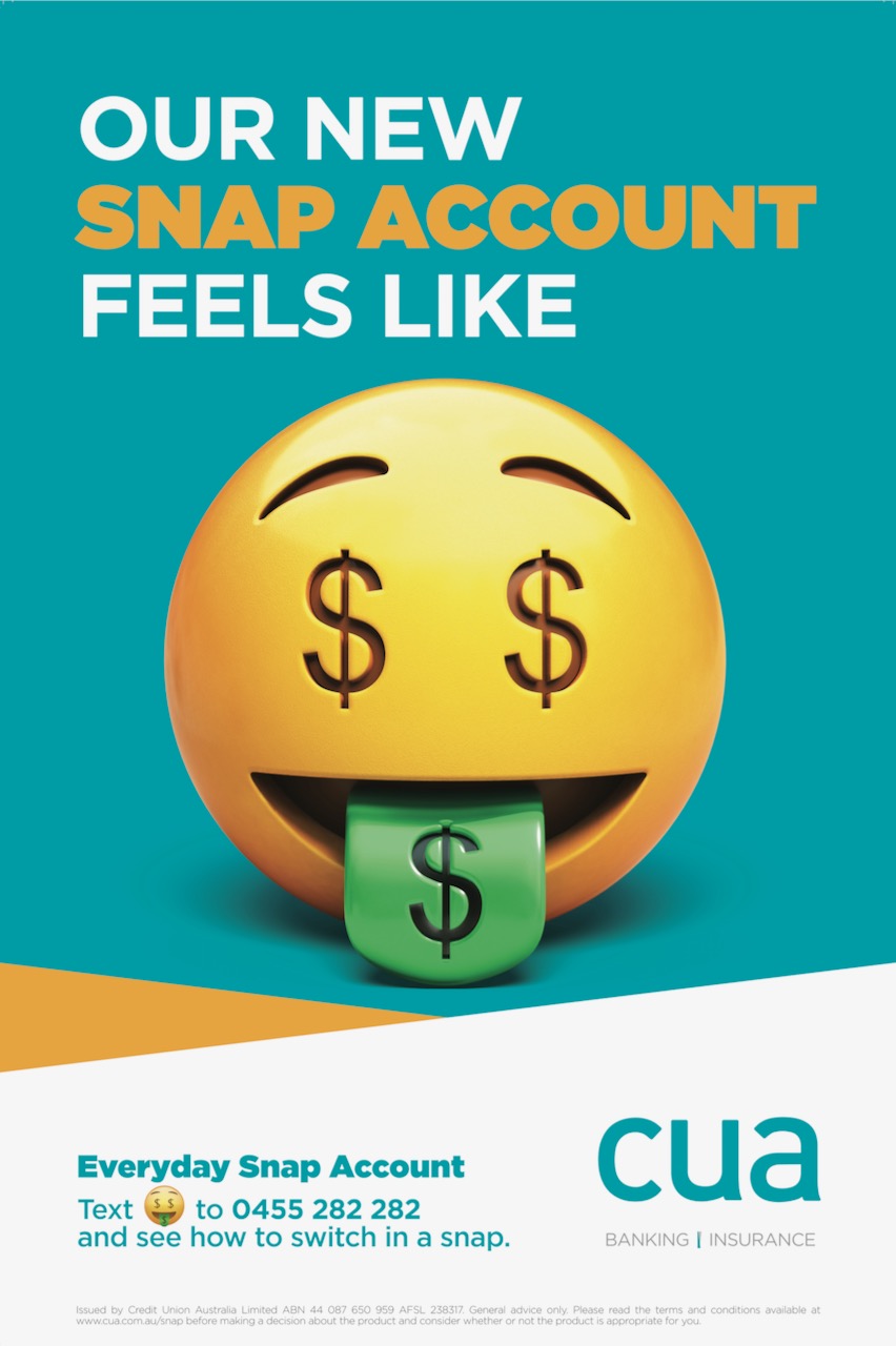 CUA leverages the money face emoji in new Snap account campaign via VMLY&R and Carat