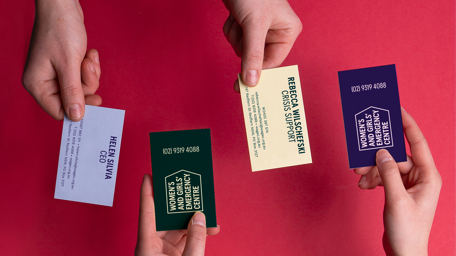 Women’s and Girl’s Emergency Centre launches new exhibition + brand identity via For The People
