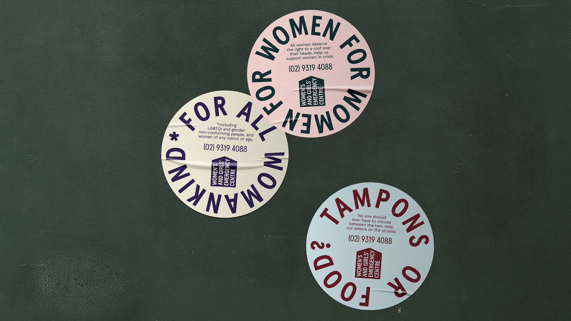 Women’s and Girl’s Emergency Centre launches new exhibition + brand identity via For The People