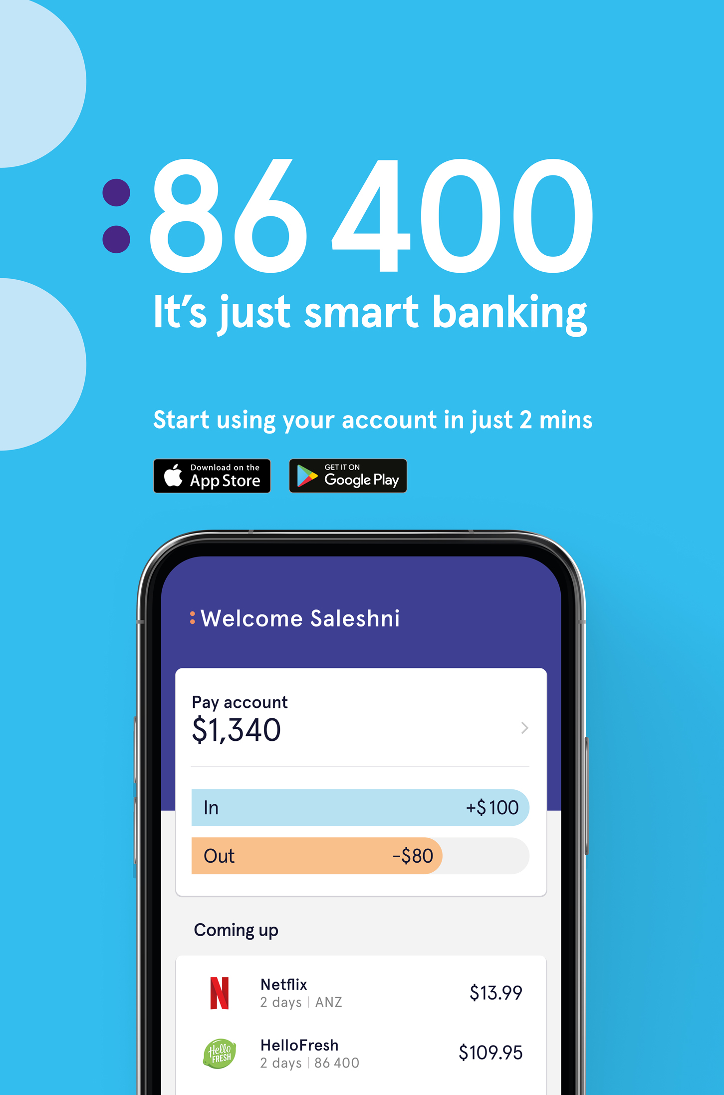 Australian smart bank 86 400 launches new ‘It’s Just Smart Banking’ brand campaign via Bashful