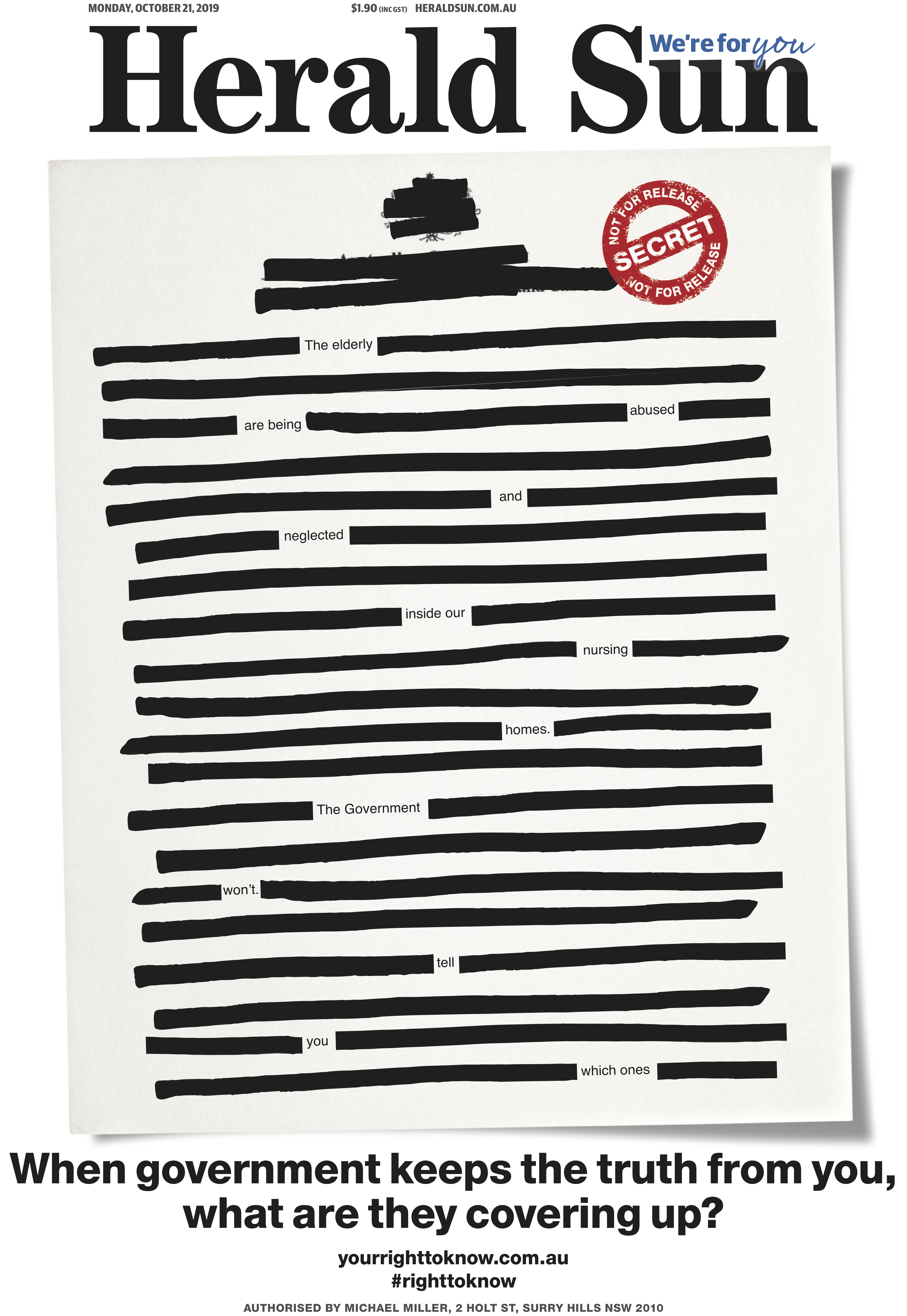 Media asks ‘what’s the government hiding?’ in landmark #rightoknow campaign via Visibility