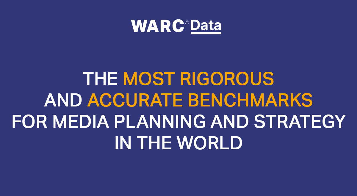 WARC Data relaunched; most rigorous + accurate benchmarks for media planning and strategy