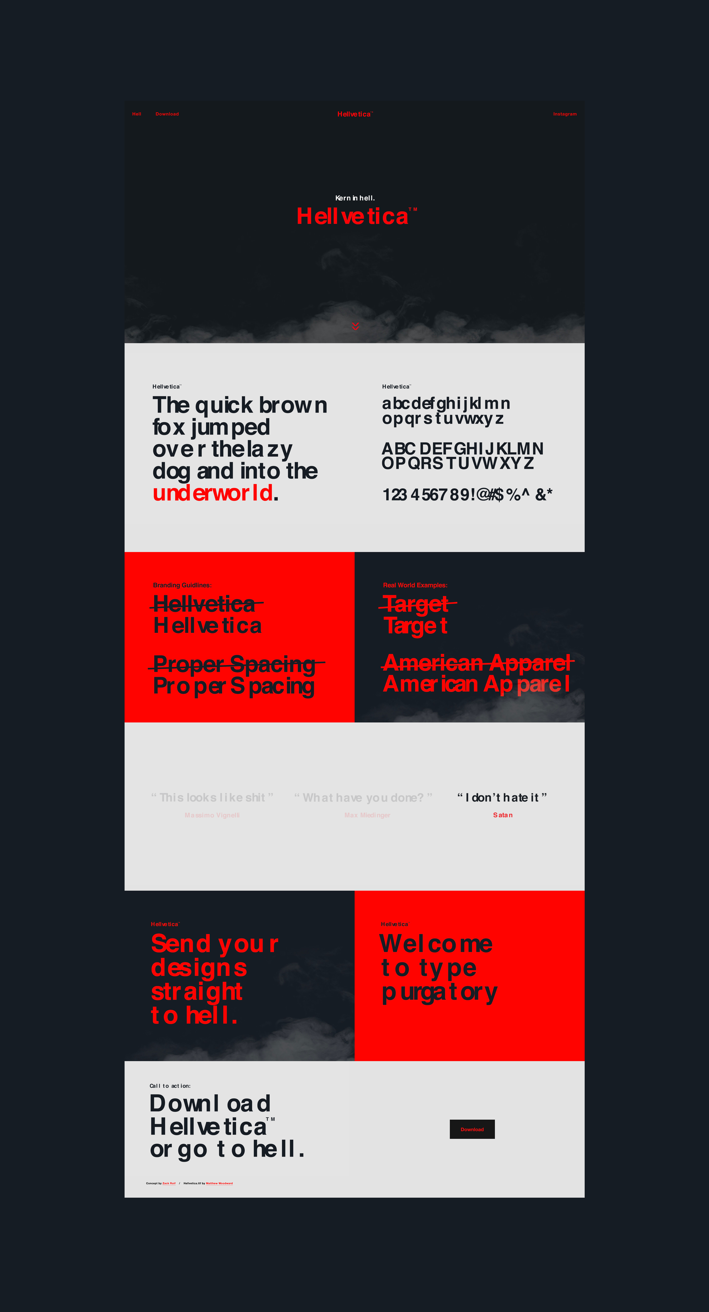 Kern in hell: R/GA New York creatives launch hellish font ‘Hellvetica’ for Halloween