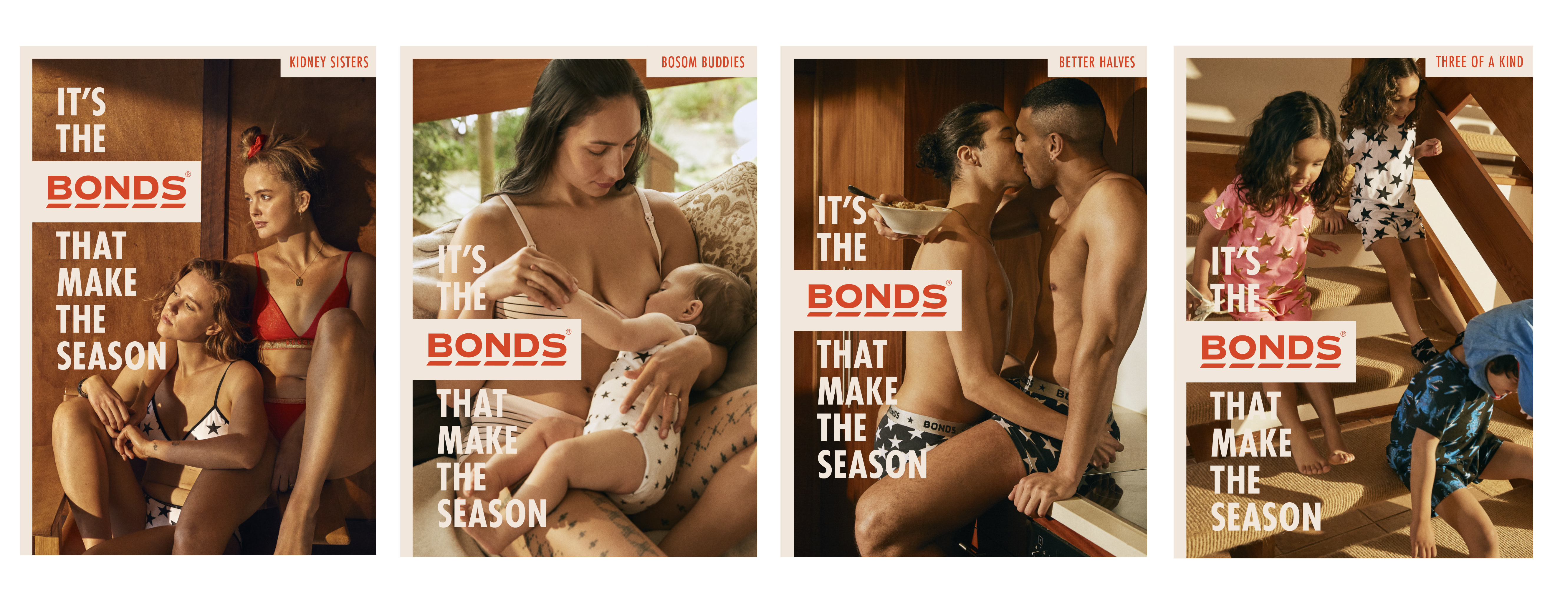 Bonds recognises it’s the Bonds that make the season in new work via Leo Burnett, Melbourne