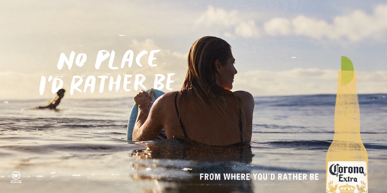 Surfer Stephanie Gilmore fronts Corona’s latest campaign via Monster Children Creative
