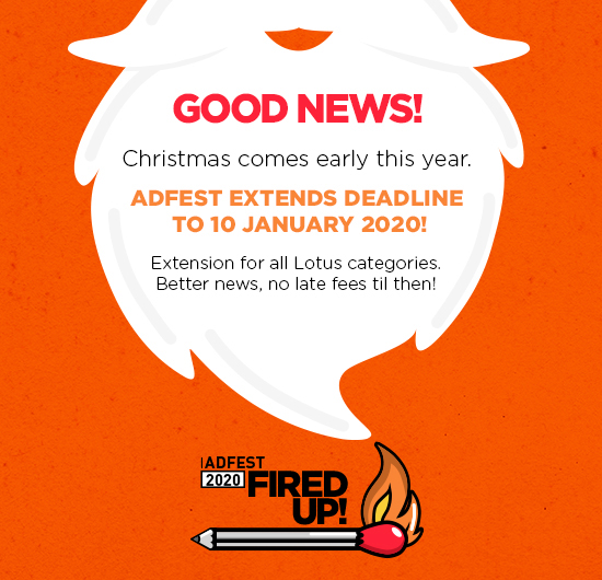AdFest extends deadline to Friday, 10 January