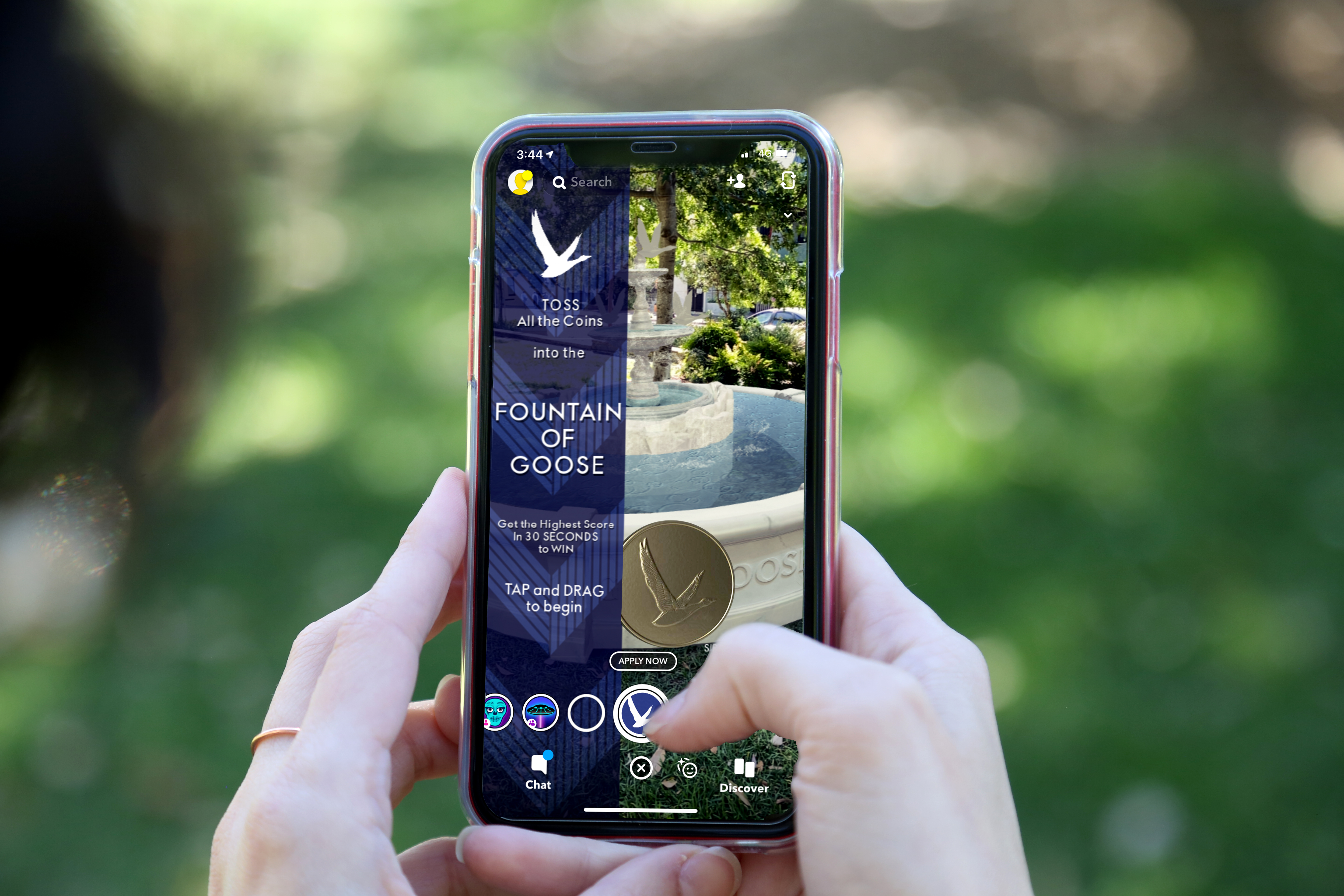 Grey Goose utilises AR and a gamified Snapchat lens in new campaign via OMD Create, Sydney