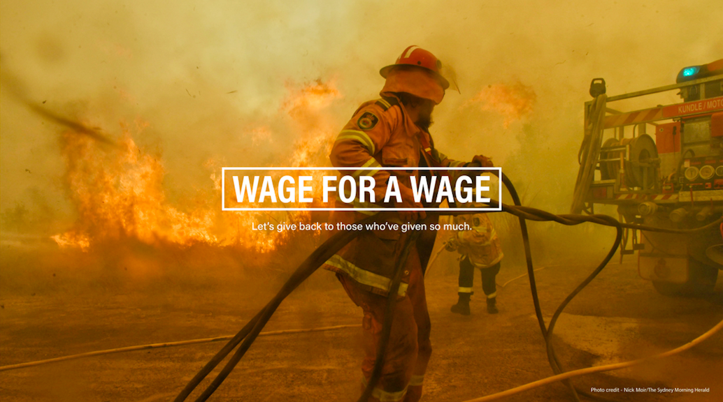 Agency leaders and marketers call on industry to support volunteer fire fighters with launch of ‘Wage For A Wage’ fundraising appeal