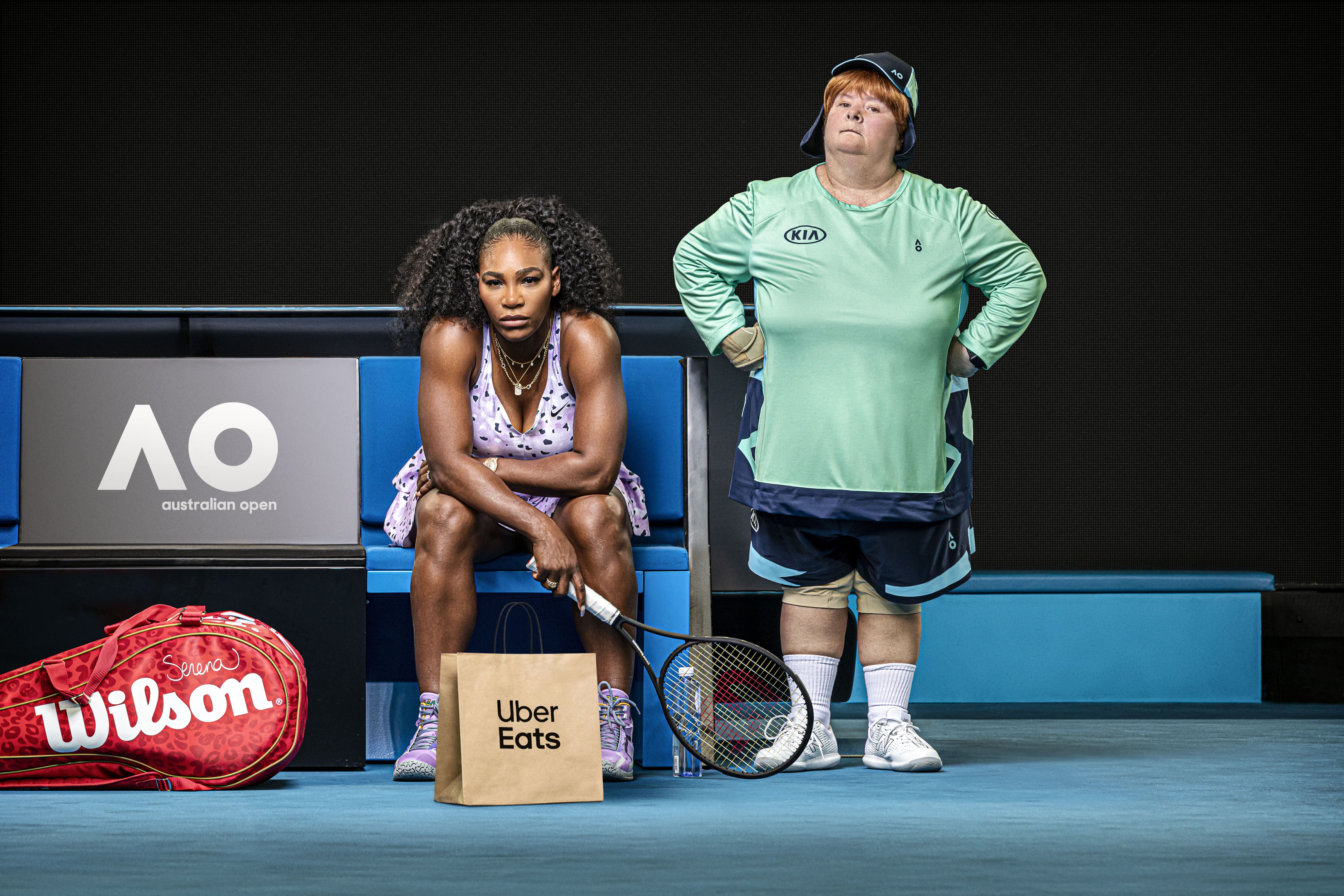 Tennis Stars + Sharon Strzelecki come together in Uber Eats’ Aus Open Sequel via Special Group