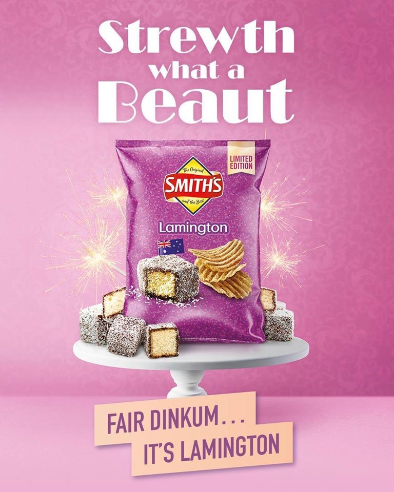 Smith’s partners with Hamish and Andy to launch new Lamington flavoured chips via PHD