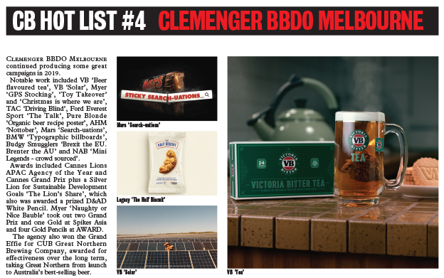 Countdown to Campaign Brief Agency of the Year plus Hot+Cold Chart – deadline Thurs Dec 24
