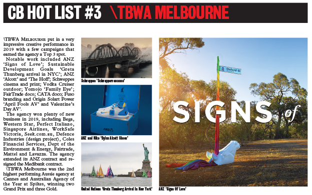 Countdown to Campaign Brief Agency of the Year plus Hot+Cold Chart – deadline Thurs Dec 24
