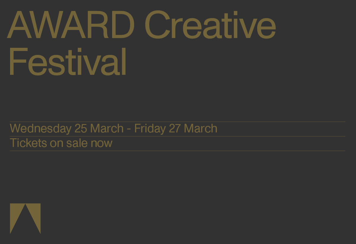 AWARD Creative Festival calendar of events announced: get your tickets now