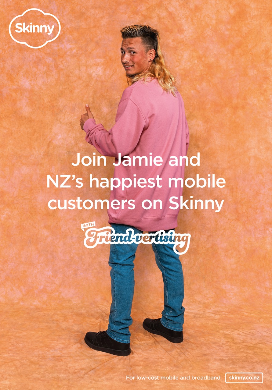 Skinny attempts to reach the whole of New Zealand with ad featuring someone they know in new Friend-vertising campaign via Colenso BBDO