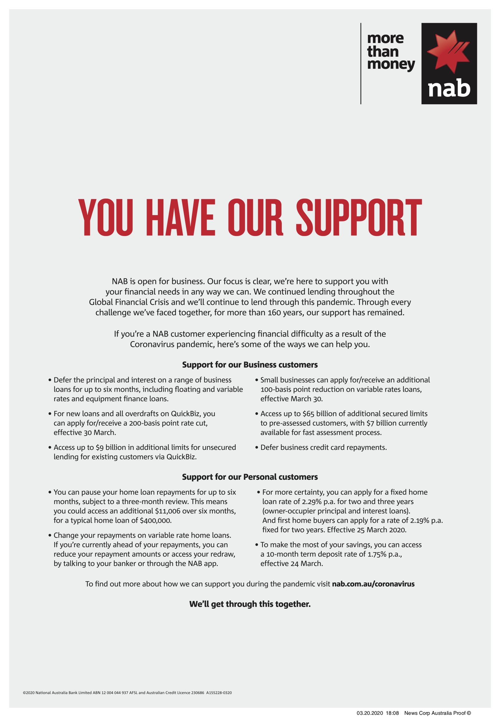 News Corp supports leading businesses with $8M for Covid community service announcements