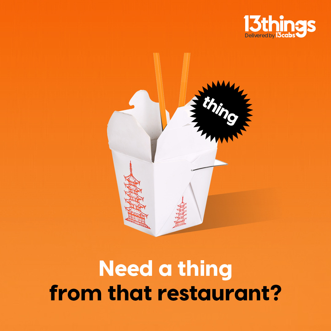 13cabs launches 13things – a 24/7 “instant” delivery service via Thinkerbell, Melbourne