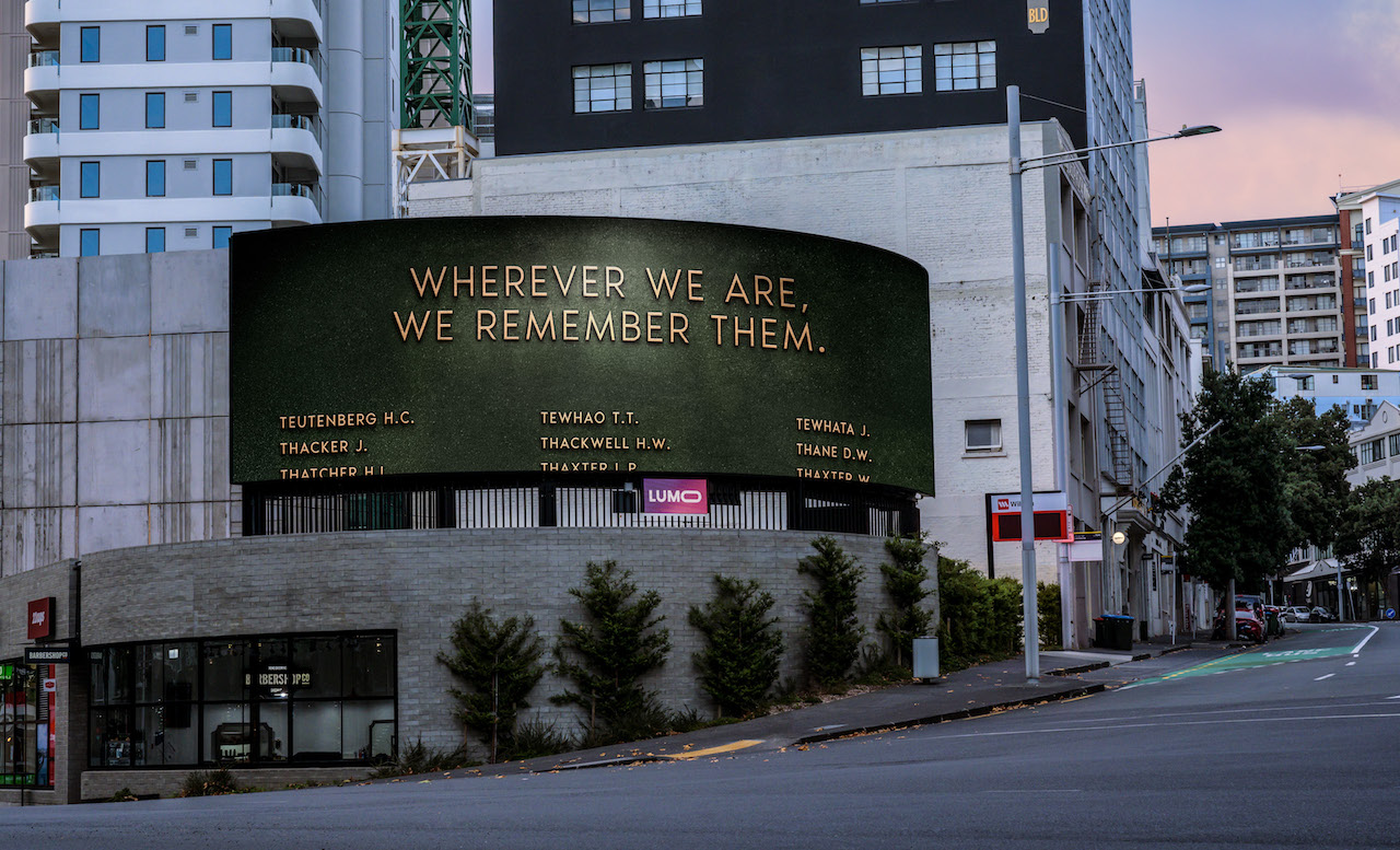 Steinlager and DDB create digital walls of remembrance to help Kiwis commemorate Anzac Day