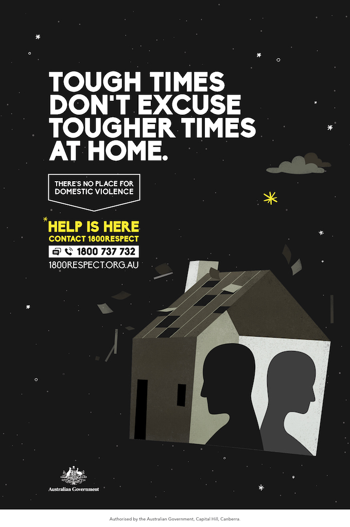 The Australian Government launches campaign via BMF to remind Australians that even in crisis, there’s no place for domestic violence