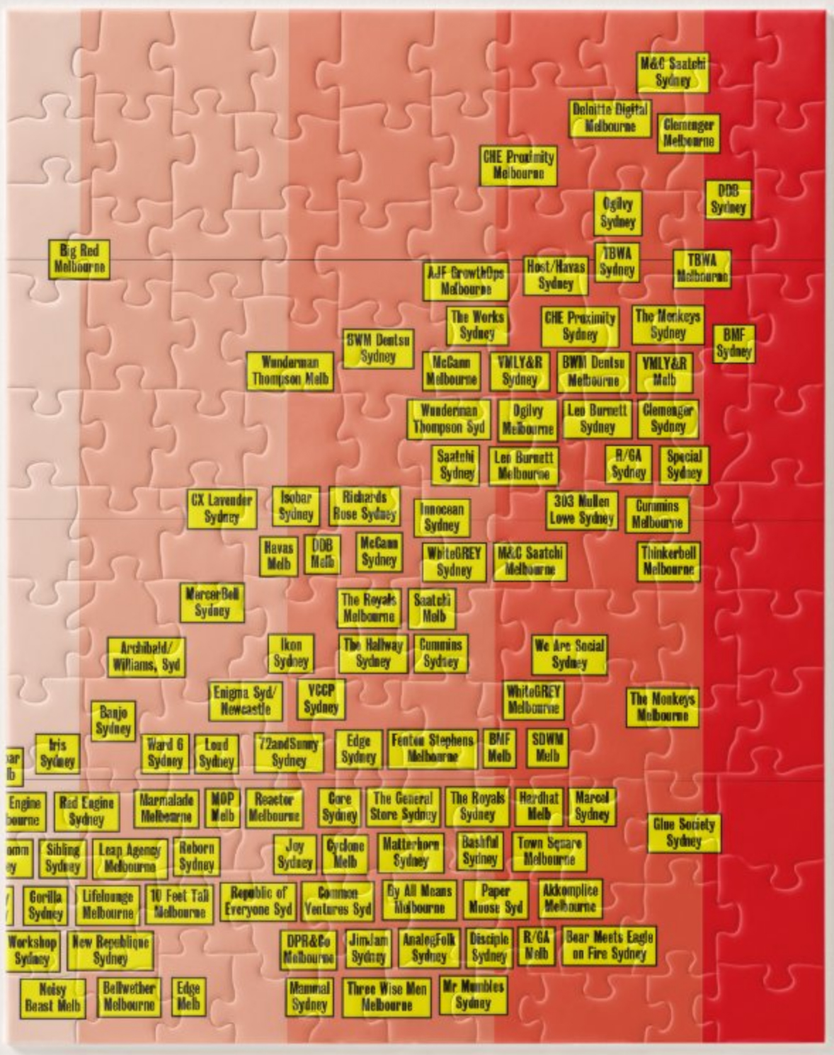Get through these puzzling times with the Campaign Brief Hot+Cold Chart Puzzle: $39