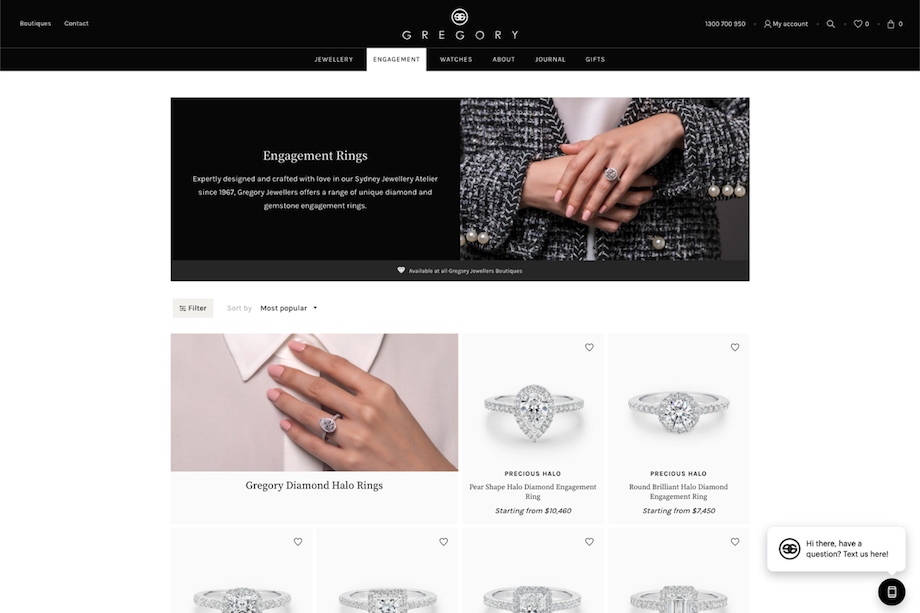 Gregory Jewellers transforms with newly launched online experience via Frank Digital