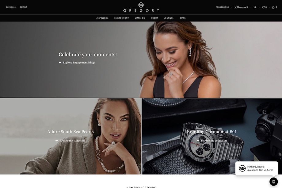 Gregory Jewellers transforms with newly launched online experience via Frank Digital
