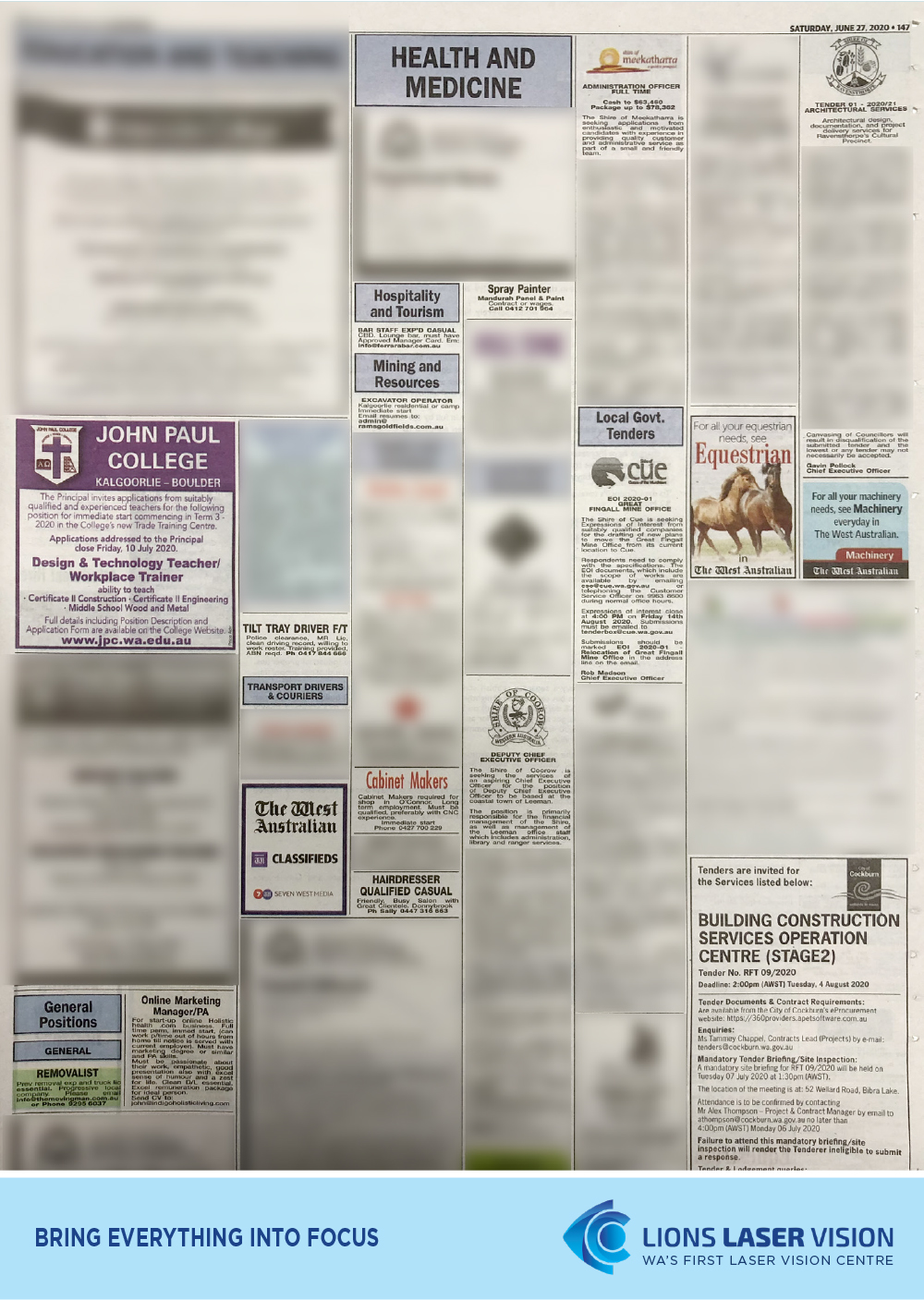 15 Perth agencies step up to the plate in ‘Best in The West’ newspaper advertising creative exercise
